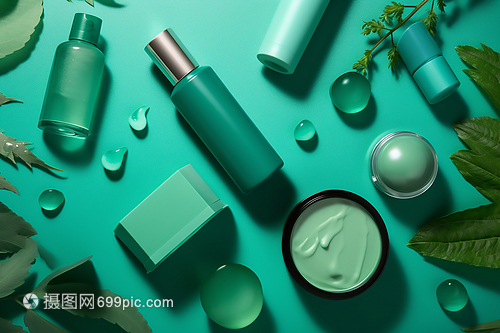 綠色護膚品宣傳圖數(shù)字藝術 引領可持續(xù)美妝的視覺革命